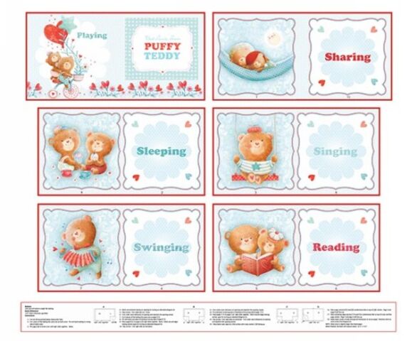 Studio E | Puffy Teddy Book panel