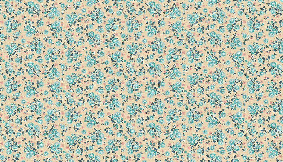 H171938 Ditzy floral on cream