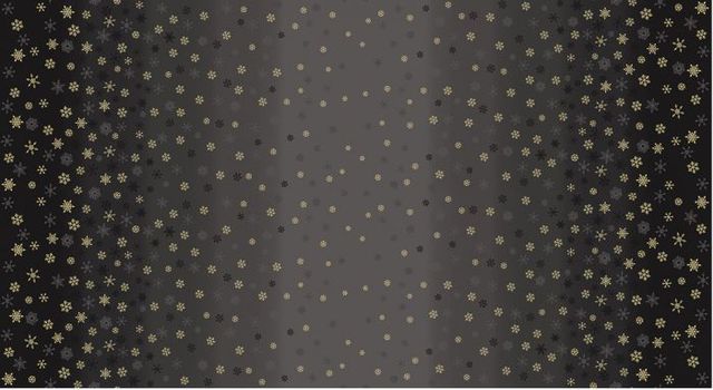 Makower – Ombre Snowflakes Black (2248)
