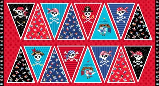 Makower | Pirate Bunting Panel