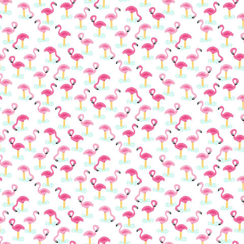 Makower | Paddling Flamingos