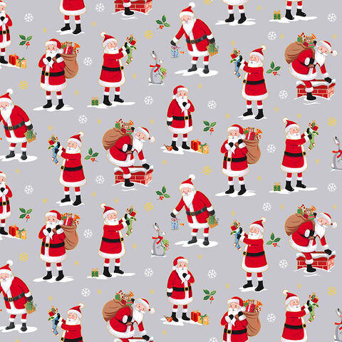Roll Ends| Makower - Merry Santa