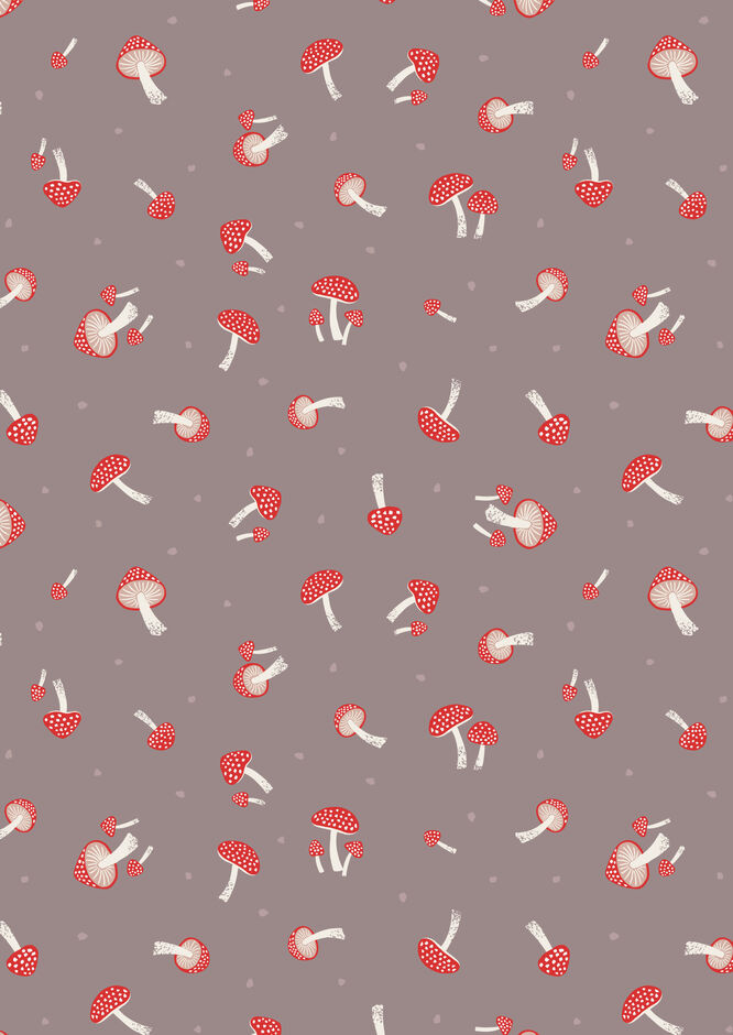 H173871 Mushrooms on warm grey