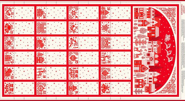 Makower | Scandi Fold Up Advent Panel