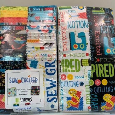 Benartex | Sew Excited Strip Pie