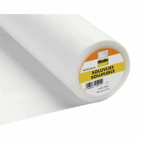 Vilene Soluvlies/Solufleece Water Soluble Embroidery Backing White