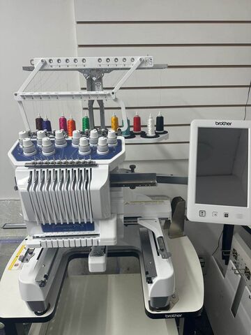 Brother PR1055X Single Head 10-Needle Embroidery Machine (Showroom Display Model)