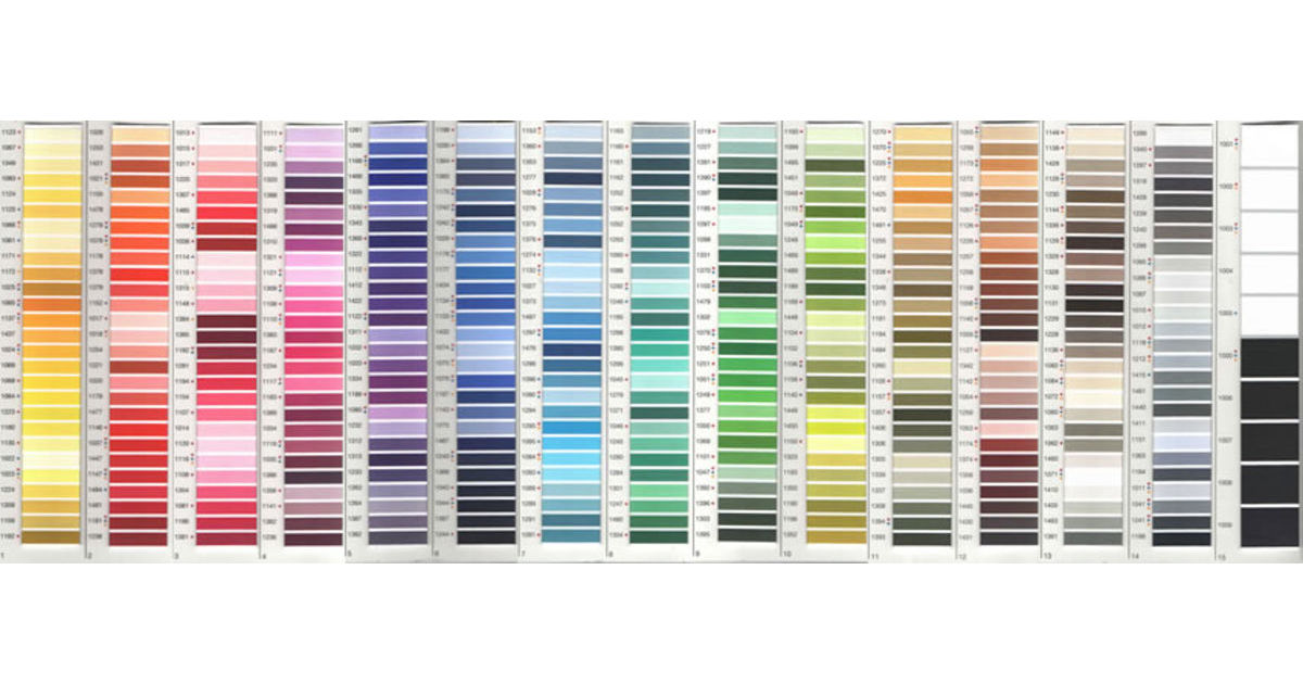 Madeira Embroidery Thread Colour Chart