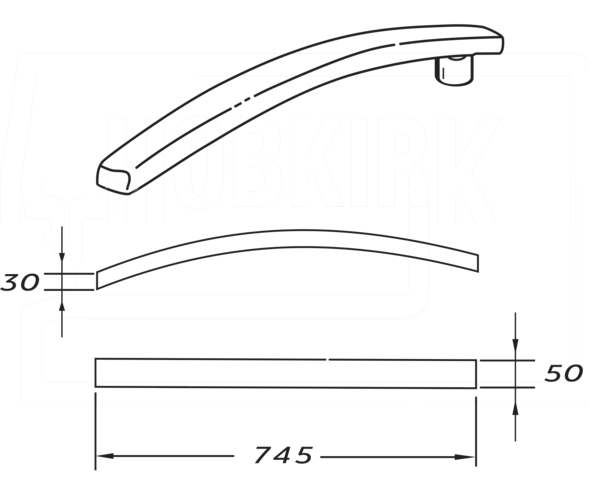 Comel sleeve arm – arced shape (to fit BR/A, SXD and MP/A)