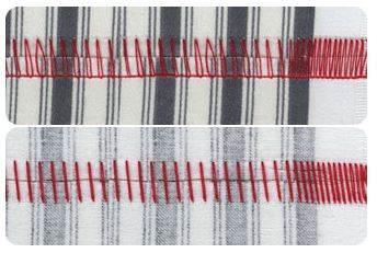 Merrow stitch multiplier sample