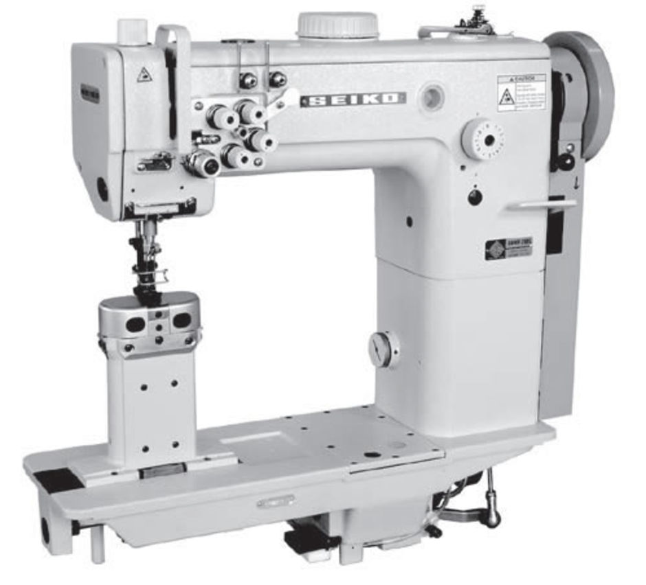 Seiko BBWP-28BL Post Bed Twin Needle Walking Foot Industrial Sewing Machine