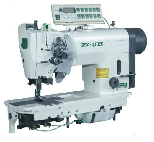 Zoje ZJ2875-5-BD-D3/PF twin needle machine with knock out needle bar