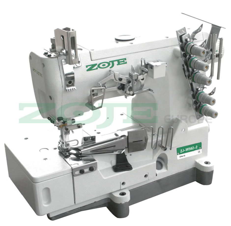Zoje ZJW562-2-BD (64mm) 3-needle flatbed coverstitch (interlock) machine for binding