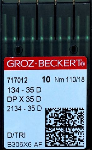 Groz Beckert – 134-35D Leather Point Industrial Sewing Machine Needle (Size 110)