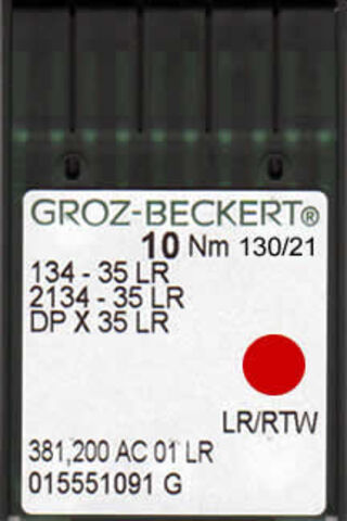 Groz Beckert – 134-35LR Leather Point Industrial Sewing Machine Needle (Size 130)