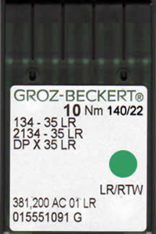 Groz Beckert – 134-35LR Leather Point Industrial Sewing Machine Needle (Size 140)