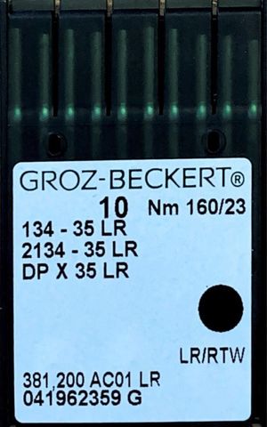 Groz Beckert - 134-35LR Leather Point Industrial Sewing Machine Needle (Size 160)