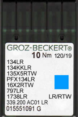 Groz Beckert – 134LR Leather Point Industrial Sewing Machine Needle (Size 120)