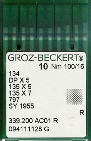 Groz Beckert – 134R Industrial Sewing Machine Needle (Size 100)