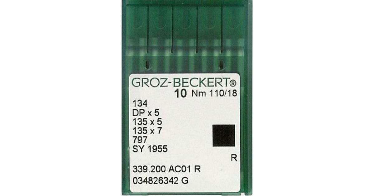スレッディング Groz Beckert – 134R Industrial Sewing Machine Needle (Size 110)