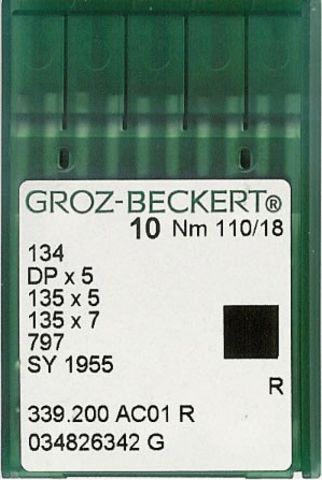 Groz Beckert – 134R Industrial Sewing Machine Needle (Size 110)