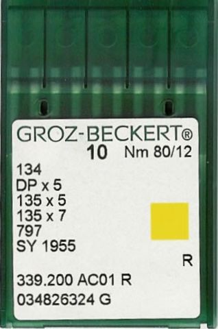 Groz Beckert – 134R Industrial Sewing Machine Needle (Size 80)