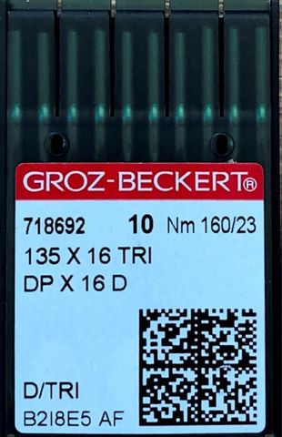 Groz Beckert – 135x16TRI Leather Point Industrial Sewing Machine Needle (Size 160)