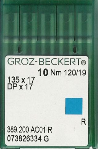 Groz Beckert – 135x17 Industrial Sewing Machine Needle (Size 120)