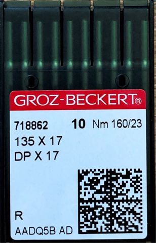 Groz Beckert – 135x17 Industrial Sewing Machine Needle (Size 160)