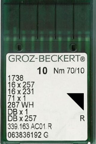 Groz Beckert – 16x231 Industrial Sewing Machine Needle (Size 70)