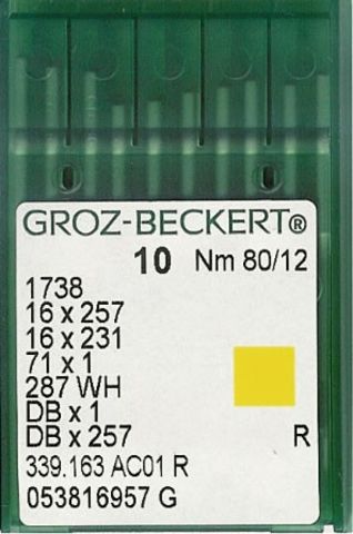 Groz Beckert – 16x231 Industrial Sewing Machine Needle (Size 80)