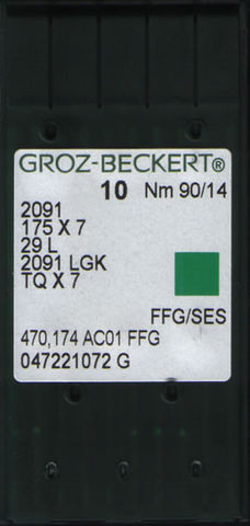 Groz Beckert – 175x7 FFG/SES Ballpoint Needle for Industrial Button Sewing Machine (Size 90)