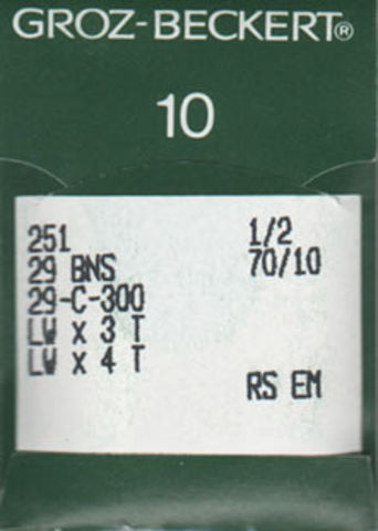 Groz Beckert – 251 Blindstitch/Blindhem Machine Needle (Size 70)