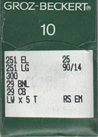 Groz Beckert – 251LG Blindstitch/Blindhem Machine Needle (Size 90)