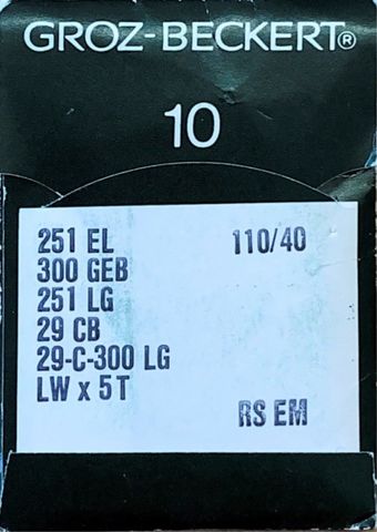 Groz Beckert - 251LG Blindstitch/Blindhem Machine Needle (Size 110)