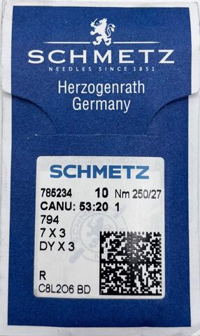 Schmetz – 7x3 Industrial Sewing Machine Needle (Size 250)