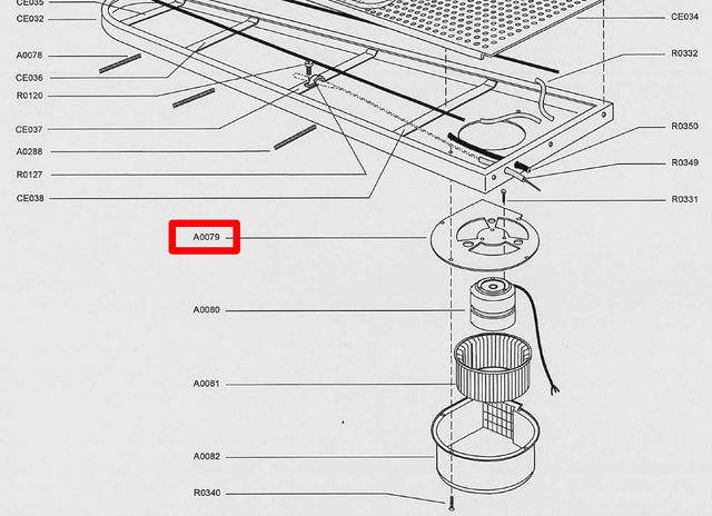 Comel Spare Part – A0079 Bracket for Motor for Comelux C5