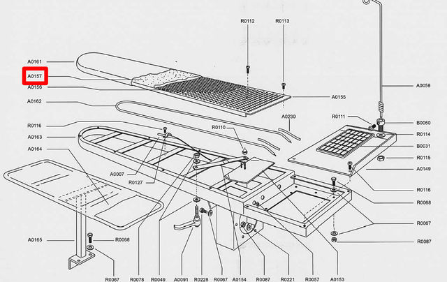 Comel Spare Part – A0157 Fleece for Comel BR and FR Vacuum Table