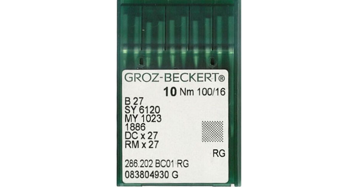 Industrial Overlock Machine Needles B27 - 10 Pack Size 100/16 For Brother Juki