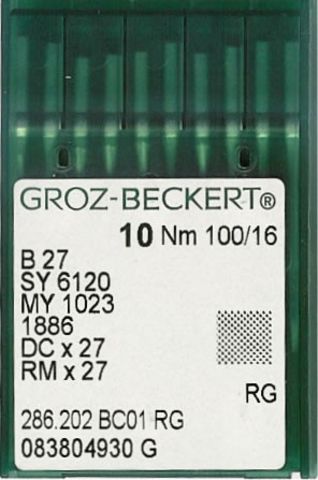 Groz Beckert – B27 Industrial Overlock Machine Needle (Size 100)