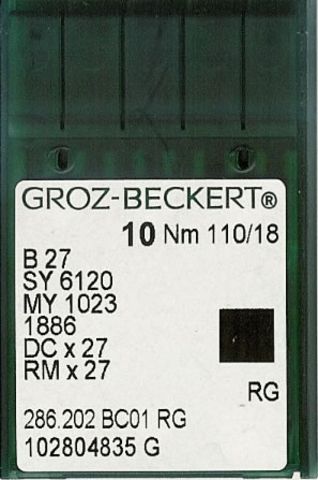 Groz Beckert – B27 Industrial Overlock Machine Needle (Size 110)