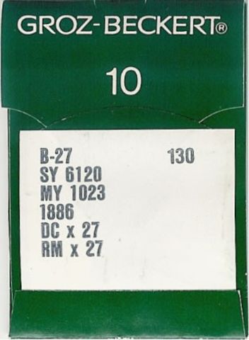 Groz Beckert – B27 Industrial Overlock Machine Needle (Size 130)