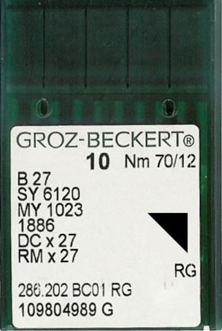 Groz Beckert – B27 Industrial Overlock Machine Needle (Size 70)