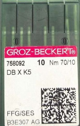 Groz Beckert – DBxK5 FFG/SES Ballpoint Industrial Embroidery Machine Needle (Size 70)