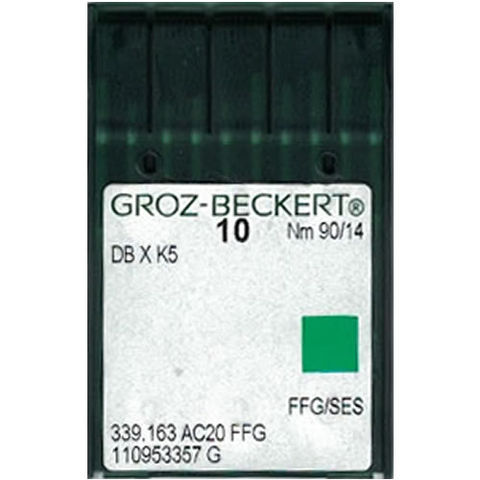 Groz Beckert – DBxK5 FFG/SES Ballpoint Industrial Embroidery Machine Needle (Size 90)