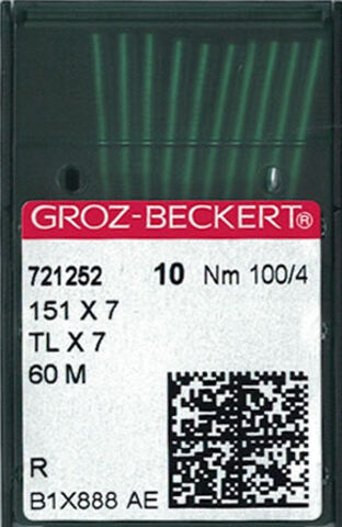 Groz Beckert 151x7 (60M) Industrial Sewing Machine Needles (Size 100)