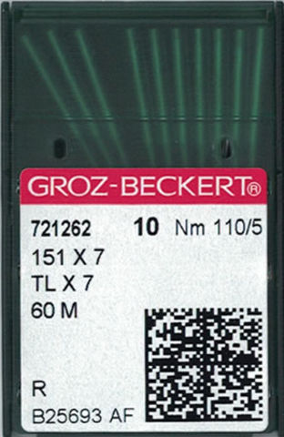 Groz Beckert 151x7 (60M) Industrial Sewing Machine Needles (Size 110)