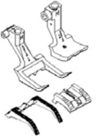 Industrial Sewing Machine Heavy Duty Walking Foot Double Piping Feet