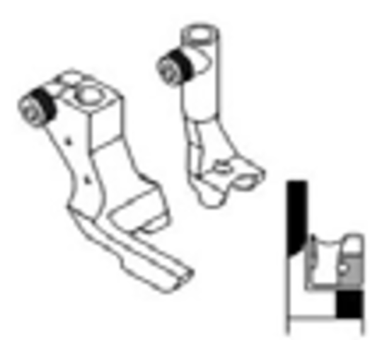 Industrial Sewing Machine Left Hand Piping Feet (Left Outer Toe) for Heavy Duty Walking Foot Machines