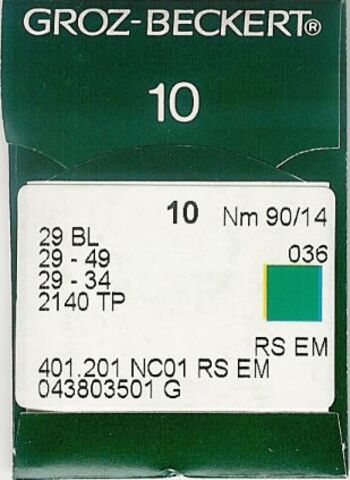 Groz Beckert – LWx6T (29-49) Blindstitch/Blindhem Needle (Size 90)